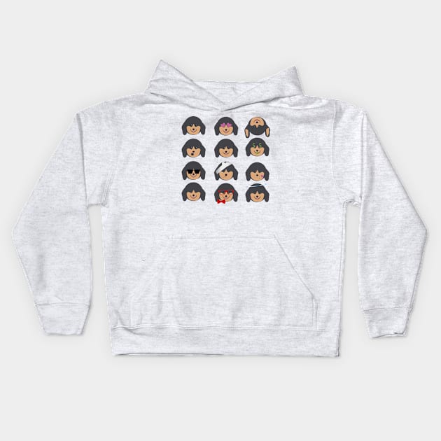 Dachshund - Emoji Kids Hoodie by Kilmer Graphics 